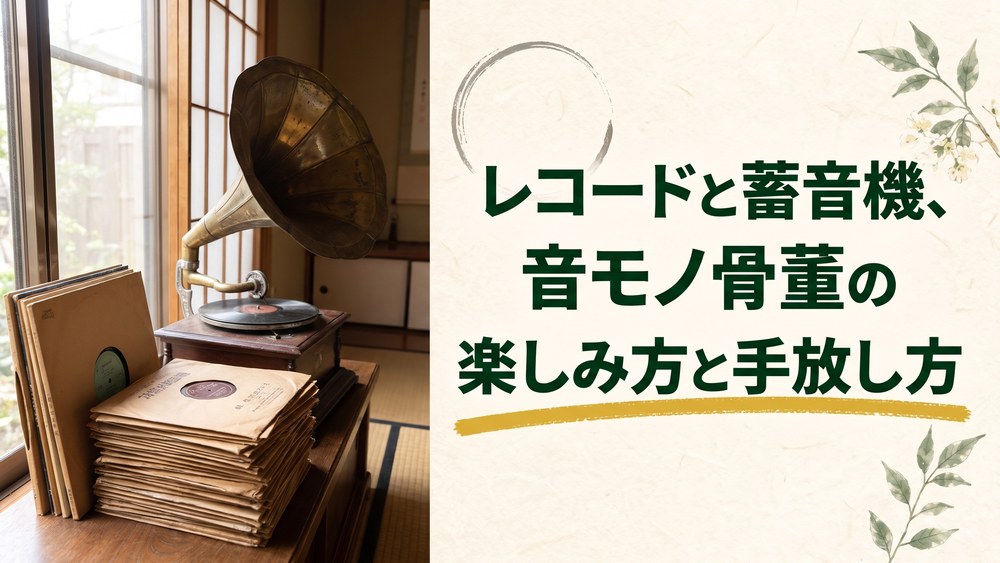 レコードと蓄音機、音モノ骨董の楽しみ方と手放し方